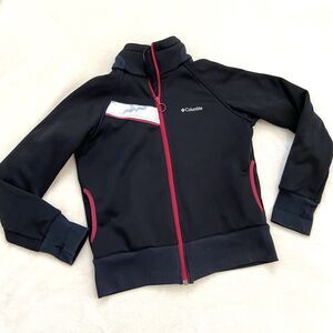 Columbia Interchange Soft Shell Jacket Black Red Size Large